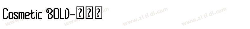 Cosmetic BOLD字体转换